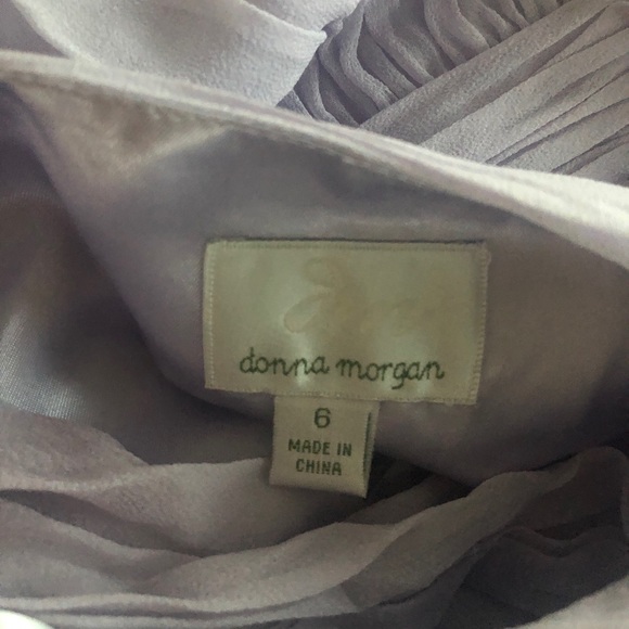 Donna Morgan Light Purple Silky Lined Dress - Picture 12 of 12